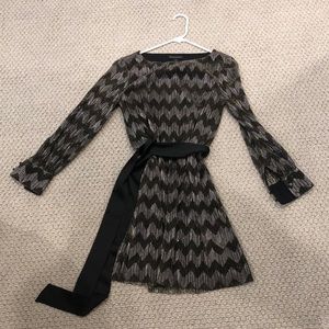 Brand new! Chevron design shimmer dress